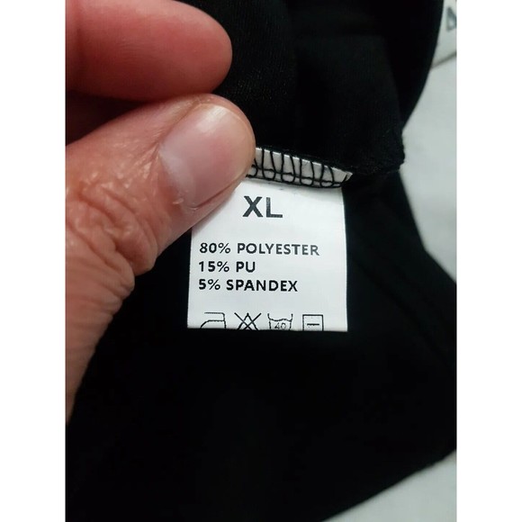 Womens Tank Top Size XL Stretch Crop Sleeveless Pleated Polyester Spandex Short - Picture 9 of 12